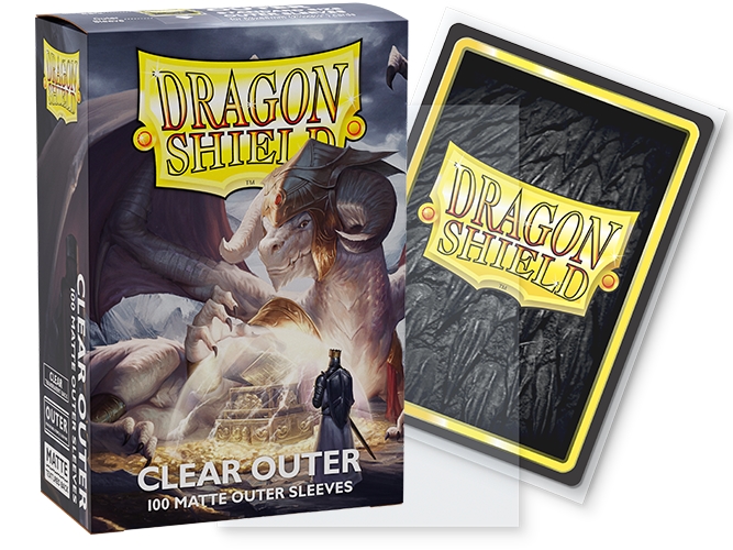 Dragon Shields: (100) Outer Sleeves - Matte Clear